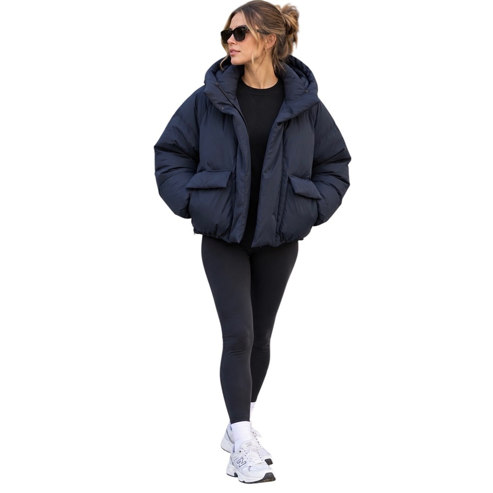 KHY x Entire Studios Standard Puffer Jacket S Midnight Navy Oversized Hooded